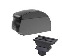 DIQXLGS Per Mazda 2 Bracciolo Per Mazda 2 Per Demio Scatola Bracciolo Auto Scatola Di Archiviazione Centrale Retrofit Interno Interfaccia USB(A2 Black single)