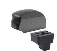DIQXLGS Per Mazda 2 CX-3 CX3 Skyactiv Versione Per CX-3 Scatola Di Immagazzinamento Bracciolo Auto Accessori Auto Ricarica USB(B2 Black double)