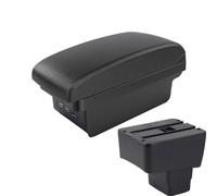 DIQXLGS Per Mazda 2 III (DJ) 2014-2024 Auto Bracciolo Portaoggetti Scatola Di Archiviazione Interno Bracciolo Portaoggetti Centrale(B2 linea nera 3USB)