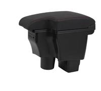 DIQXLGS Per Mazda 2 Per Skyactiv Per Versione Cx3 CX-3 Bracciolo Centrale Scatola Contenitore Con USB Braccioli Scatola(Black red line)