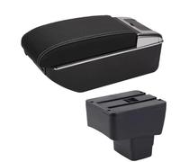 DIQXLGS Per Mazda CX-3 Bracciolo Retrofit Per Mazda 2 Skyactiv Version Per CX-3 Bracciolo Auto Scatola Di Archiviazione Accessori Auto Ricarica Con USB(A3 Nero bianco 7USB)