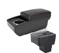 DIQXLGS Per Mazda CX-3 Scatola Bracciolo Per Mazda 2 Skyactiv Version Per Cx3 CX-3 Scatola Di Archiviazione Bracciolo Auto(B1 Red line 6 usb)