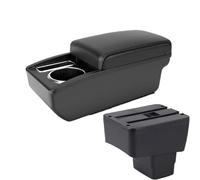 DIQXLGS Per Mazda CX-3 Scatola Bracciolo Per Mazda 2 Skyactiv Version Per Cx3 CX-3 Scatola Di Archiviazione Bracciolo Auto(Linea nera A2 Nessuna USB)