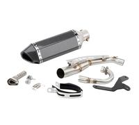DIQXLGS Per Monkey 125 2019 2020 2021 2022 2023 Escape Slip-On Terminale Di Scarico Moto Con Tubo Di Collegamento Centrale. Accessori Modificati(Style G)