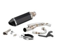 DIQXLGS Per Monkey 125 2019 2020 2021 2022 2023 Escape Slip-On Terminale Di Scarico Moto Con Tubo Di Collegamento Centrale. Accessori Modificati(Style H)