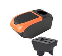 DIQXLGS Per Morris Per Garage MG3 Bracciolo Portaoggetti Per MG MG3 Bracciolo Console Centrale Auto Accessori Modifica Con USB(B2 Orange frame 6USB)