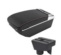 DIQXLGS Per Morris Per Garages MG3 Per MG MG3 Bracciolo Centrale Accessori Auto Interni Modifica USB(A1 Nero rosso 7USB)