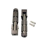 DIQXLGS Per Moto Biciclette Veicoli Elettrici Ciclomotori Kart Scooter Pedali Universali 8mm Poggiapiedi Pieghevoli Compatibili(NERO)