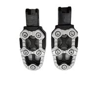 DIQXLGS Per Moto Scooter ATV E-Bike Poggiapiedi Pedali 1 Paio Universali Pedali In Lega Di Alluminio Angolo Regolabile(Gray)