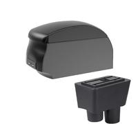 DIQXLGS Per N&issan Per Almera Scatola Bracciolo Auto Scatola Di Stoccaggio Accessori Refitting Scatola Bracciolo Centrale(A2 Black single)