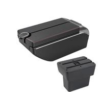 DIQXLGS Per N&issan Per Note E-Power Box Bracciolo Per N&issan Per Note Box Di Archiviazione Centrale Retrofit Interno Ricarica USB(B1 Red line 7 usb)