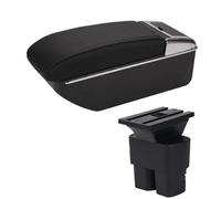 DIQXLGS Per N&issan Per NV200 Box Bracciolo Parti Retrofit Dettagli Interni Bracciolo Auto Scatola Di Archiviazione(D2 Linea nera Nessuna USB)