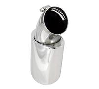 DIQXLGS Per N&issan Per Qashqai J10 2007 2008 2009 2010 2011-2015 Rivestimento Terminale Scarico Inox Decorazione Accessori Auto(Argento,Tubo singolo)