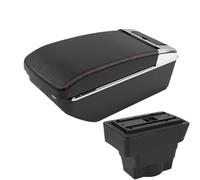 DIQXLGS Per Opel Per Astra J Auto Bracciolo 2012 2013 2014-2020 Scatola Di Archiviazione Pezzo Di Retrofit Accessorio Auto(A1 Nero rosso 7USB)