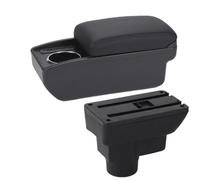 DIQXLGS Per Opel Per Corsa Per Corsa D Scatola Bracciolo Auto Scatola Di Stoccaggio Portabicchieri Pezzi Di Retrofitting Interni Accessori Auto(B2 Linea nera 6USB)