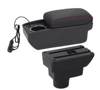 DIQXLGS Per Opel Per Corsa Per Corsa D Scatola Bracciolo Auto Scatola Di Stoccaggio Portabicchieri Pezzi Di Retrofitting Interni Accessori Auto(A1 Ricarica rapida)
