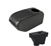 DIQXLGS Per Peugeot 208 2012-2018 Portabraccioli Centrale Scatola Di Archiviazione Accessori Auto Pezzi Di Retrofit Supporto Auto Portacenere(B1 Black Frame 6USB)