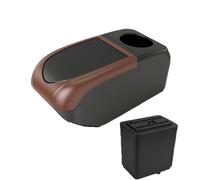 DIQXLGS Per Peugeot Per Partner Tepee Scatola Bracciolo Auto Retrofit Scatola Di Archiviazione Accessori Auto(B3 Brown frame 6USB)