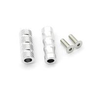 DIQXLGS Per S1000R S1000RR HP4 Alluminio CNC Moto Piccoli Poggiapedi Pedane Pedana Pedali Accessori Set(Argento)