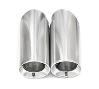 DIQXLGS Per Serie 3 320i 330i 325i 2018 2019 2020 Terminale Di Scarico In Acciaio Inossidabile Marmitta Accessori Per Auto(Argento,1 paio)