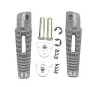 DIQXLGS Per Suzuki GSR400 GSR600 GSXR600 GSXR750 GSXR1000 GSX1300R GSXR1300 Per B-king SV1000 Poggiapiedi Anteriori Posteriori Moto Pedane(Argento,Rear Foot)