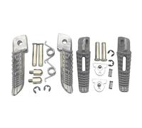 DIQXLGS Per Suzuki GSR400 GSR600 GSXR600 GSXR750 GSXR1000 GSX1300R GSXR1300 Per B-king SV1000 Poggiapiedi Anteriori Posteriori Moto Pedane(Argento,1 set)