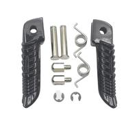 DIQXLGS Per Suzuki GSR400 GSR600 GSXR600 GSXR750 GSXR1000 GSX1300R GSXR1300 Per B-king SV1000 Poggiapiedi Anteriori Posteriori Moto Pedane(NERO,Front Foot)