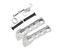 DIQXLGS Per Suzuki GSX-S750 GSX-S1000 F Z GSX250R V-STROM250 GSX-R 1000 750 600 GSR250 Pedale Posteriore Moto In Alluminio CNC (Argento)