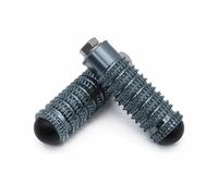 DIQXLGS Per Suzuki GSXR 600 750 1000 K1-K4 SV650S SV1000 S 8MM Universale Piantane Posteriori Moto Zigrinato Poggiapiedi Pedane(GRIGIO)