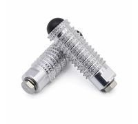 DIQXLGS Per Suzuki GSXR 600 750 1000 K1-K4 SV650S SV1000 S 8MM Universale Piantane Posteriori Moto Zigrinato Poggiapiedi Pedane(Argento)