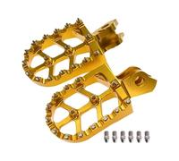 DIQXLGS Per Suzuki RMZ250 RMZ450 RMX450Z RM125 Accessori Moto Poggiapiedi Pedane Pedali Supporti Ampia Pedana(Golden)
