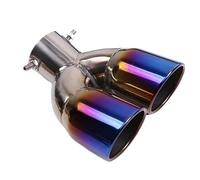 DIQXLGS Per Toyota C-HR CHR 2016 2017 2018 2019 2020 2021 2022 2023 Terminale Scarico Silenziatore Acciaio Inox Accessori Auto(Argento,Doppio tubo)