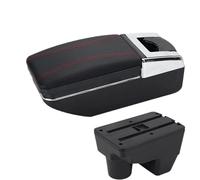 DIQXLGS Per Toyota Per Yaris Per Yaris Per Elegant GR 2021-2025 Bracciolo Auto Scatola Di Immagazzinamento Pezzi Di Retrofit(A1 Nero rosso SENZA USB)