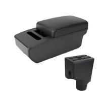 DIQXLGS Per Toyota Per Yaris Scatola Bracciolo Per Toyota Per Yaris Ibrida 2015-2023 Scatola Di Archiviazione Centrale Bracciolo Auto(A2 Black Tissue Box)