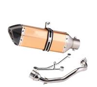 DIQXLGS Per Tubo Di Scarico Completo Per Moto Per Y&amaha RS100 Tubo Di Collegamento Anteriore In Acciaio Inox, Accessori Di Modifica(Style C)