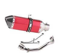DIQXLGS Per Tubo Di Scarico Completo Per Moto Per Y&amaha RS100 Tubo Di Collegamento Anteriore In Acciaio Inox, Accessori Di Modifica(Style F)