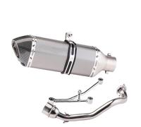 DIQXLGS Per Tubo Di Scarico Completo Per Moto Per Y&amaha RS100 Tubo Di Collegamento Anteriore In Acciaio Inox, Accessori Di Modifica(Stile B)