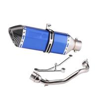 DIQXLGS Per Tubo Di Scarico Completo Per Moto Per Y&amaha RS100 Tubo Di Collegamento Anteriore In Acciaio Inox, Accessori Di Modifica(Style E)