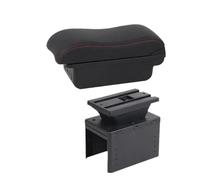 DIQXLGS Per Vauxhall Per Opel Per Adam Per Astra J H G Per Corsa D C GTC Per Mokka X Bracciolo Auto Console Centrale(B2 Black red 3 USB)