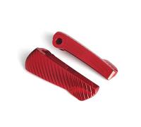 DIQXLGS Per Vespa GT 60 GTS GTV 125 150 200 250 300 300ie Passeggero Moto Poggiapiedi Posteriori Estensioni Pedane Accessori(ROSSO,UN)