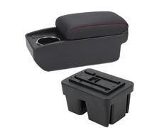 DIQXLGS Per VW Per Golf 7 Scatola Bracciolo Per Golf 7 Mk7 2014 2015 2016-2019 Bracciolo Auto Interno Pezzo Di Retrofitting Scatola Di Stoccaggio(B1 Nero rosso 6USB)