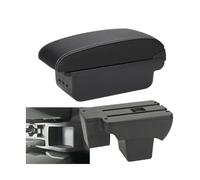 DIQXLGS Per VW Per Polo 2020 2020 2022 2023 2024 Bracciolo Auto Retrofit Scatola Di Archiviazione Ricambi Retrofit Accessori Auto(B3 Nero bianco 3USB)