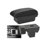 DIQXLGS Per VW Per Polo 2020 2021 2022 2023 2024 Bracciolo Centrale Scatola Di Stoccaggio Retrofit(B3 Nero bianco 3USB)