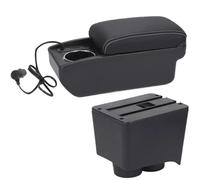 DIQXLGS Per VW Per Polo Bracciolo Per VW Per Polo 9N 3 2002 2003 2004 2005 2006 2007 2008 2009 Bracciolo Auto Scatola Di Archiviazione(A3 Ricarica rapida)
