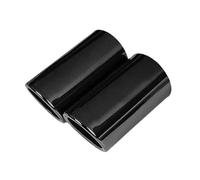 DIQXLGS Per VW Per T&IGUAN 2 2019 2020 2021 1.4T Terminale Di Scarico Accessorio Auto(NERO,2 PZ)
