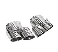 DIQXLGS Per X5 X6 G05 G06 Terminale Di Scarico In Acciaio Inox A Doppia Uscita Ugello Di Scarico Accessorio Per Modifica Auto(Argento)