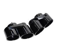 DIQXLGS Per X5 X6 X7 G05 G06 G07 2020-2024 Terminale Di Scarico Quadruplo In Fibra Di Carbonio Ugello Per Tubo Di Scarico Testa Di Scarico(Stainless Steel Black a)