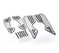 DIQXLGS Per Y&amaha Per NMAX 155 Per Nmax155 N-MAX155 2020-2024 Pedana motociclo Piastra pedane antiscivolo(Argento)