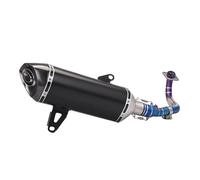 DIQXLGS Per Y&amaha Per X-MAX250 Per X-MAX 300 Per X-MAX300 250 Marmitta Di Scarico Per Moto Slip-On Tubo Anteriore Da Motocross In Acciaio Inox(Style G)
