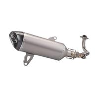 DIQXLGS Per Y&amaha Per X-MAX250 Per X-MAX 300 Per X-MAX300 250 Marmitta Di Scarico Per Moto Slip-On Tubo Anteriore Da Motocross In Acciaio Inox(Style F)